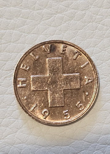 Switzerland - Suisse - Switzerland 1 Centimes - Helvetia - Various Years 1955