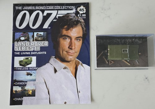 James Bond Die Cast Car Collection Scale 1:43 Including magazines-NO:45 Land Rov