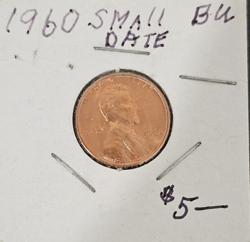 UNITED STATES  1960 - ONE CENT - SMALL DATE