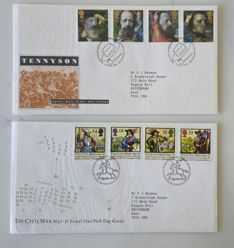 Vintage two PC's First Day stamps. #1225