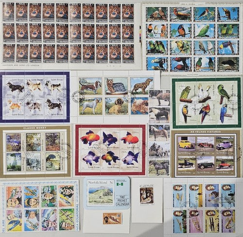 Vintage Sheets Of International Stamps #0126-3
