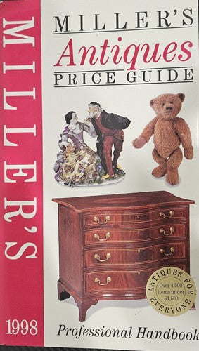 Miller's Antiques Price Guide 1998 UK Edition Hardback Book with Dust Jacket