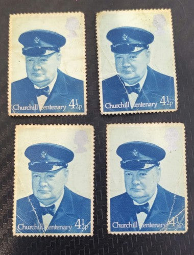 Great Britain Churchill Stamp 4-1/2p