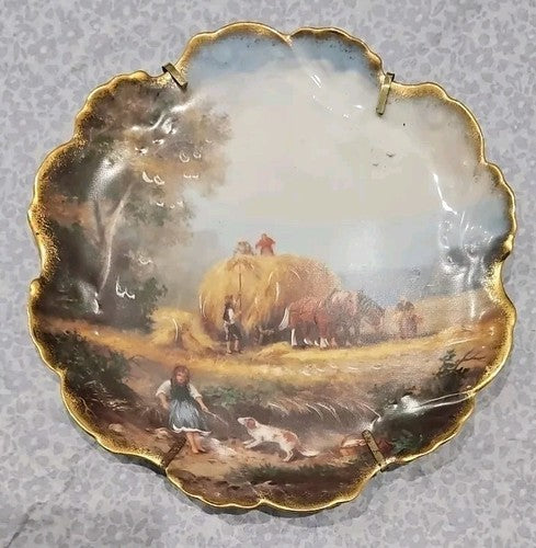 Limoges France Porcelaine d’Art - Decorative Porcelain Plates - 19 cm
