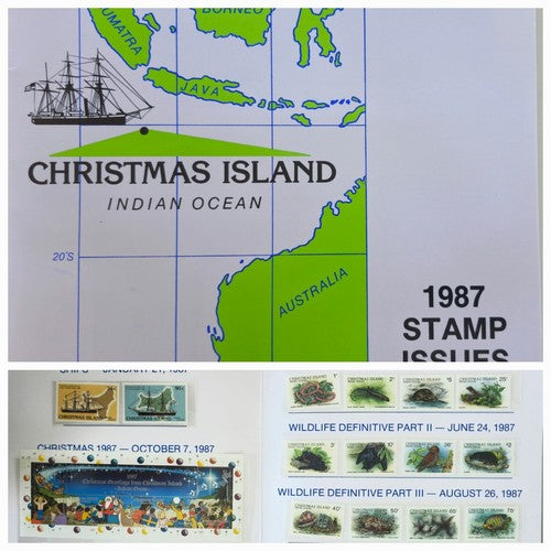 Collection Of Vintage Christmas Island stamps #0118