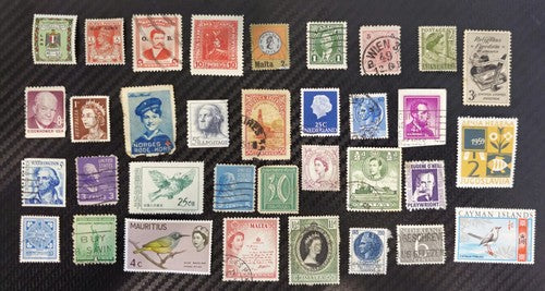 collection Of Vintage International 34 PC's Stamp