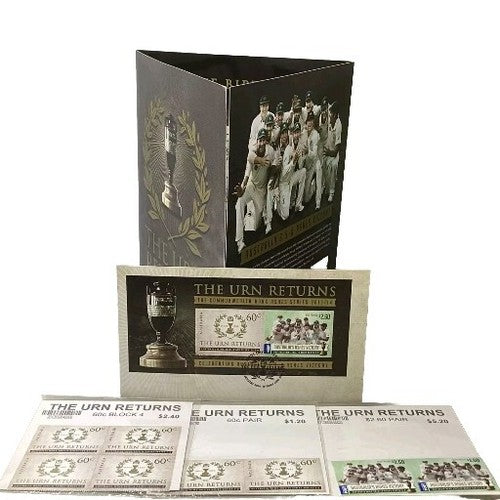 The Urn Returns Ashes Series 2013-14 Australian Decimal Stamp Folder