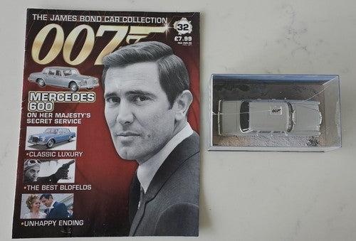 James Bond Die Cast Car Collection - Scale 1:43 Including Magazines-#32 Mercedes
