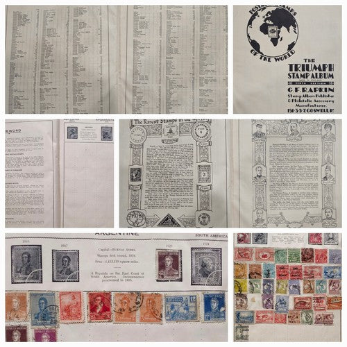 Incomplete Booklet of International stamps. #1225