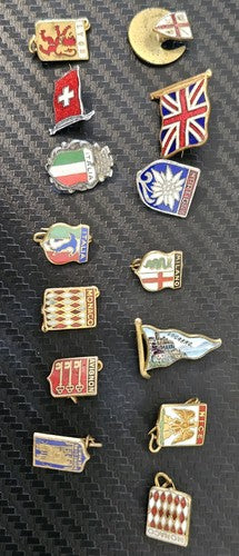 Set Of 14 International Souvenir Badge