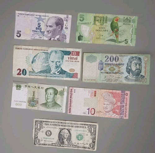 International Currency Notes Bundle