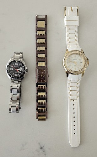 Collection of 3 x Elite Quartz Wrist Wear Watches - not working