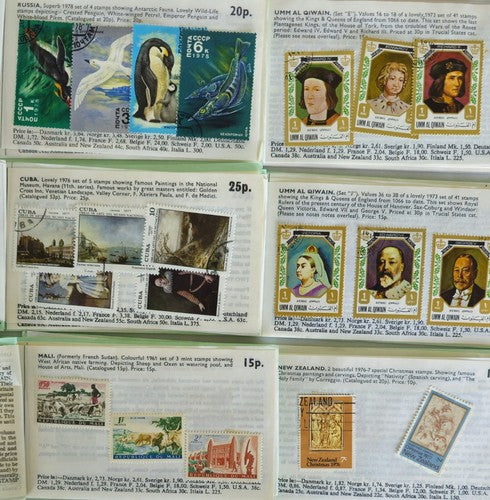 6xBooklet Of International stamps. #1225-49