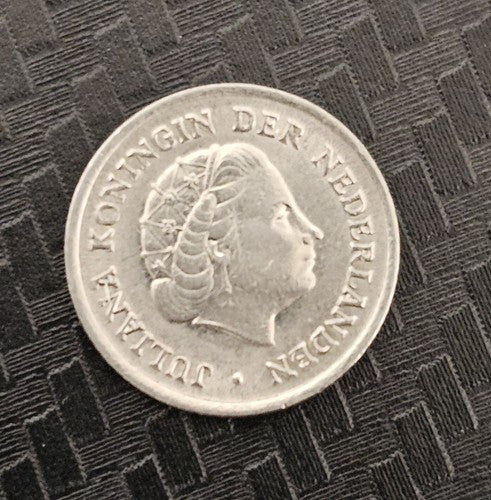 NETHERLANDS 1965 TEN 10 CENTS VERY SCARCE LOW MINT KEY DATE UNC