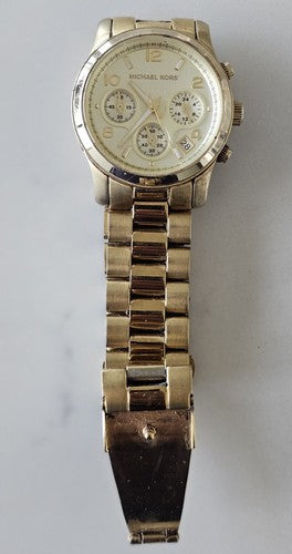 Michael Kors MK-5055 Rose Gold-Tone Women's Watch - Working Condition