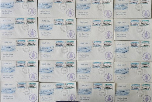 20xVintage 1968 Norfolk Island First Day Cover stamps #0124