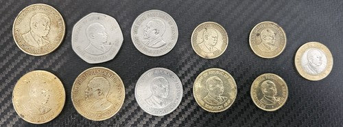 Set Of 11 KENYA COINS
