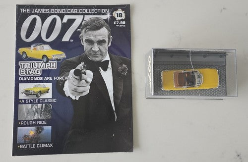 James Bond Die Cast Car Collection - Scale 1:43 Including Magazine - #18 Triumph