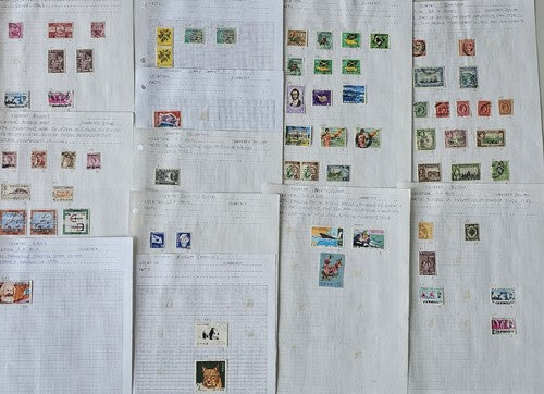 Vintage Mixed International stamps #1224-5