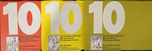 Set of 24 Australia Post  Pre-stamped Envelopes #0113