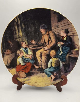 Suisse Langenthal Grandfather Tells a Story Collector's Plate 1986 #1077A Limite
