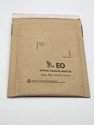 50xPaper Padded Mailer, Size #00 125x160+45mm