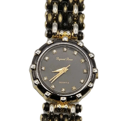 Raymond Rene Women's Two-Tone Quartz Watch with Crystal Dial