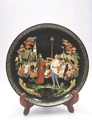 Limited Edition Palekh Plate 5th in Russian Fairytales Series Bradex 60-V25-17