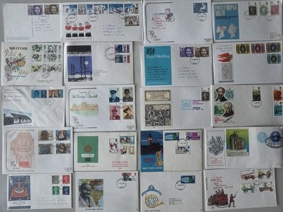 Lot of Vintage British First Day Covers (FDC) - 1960s/70s Royal Mail Collection