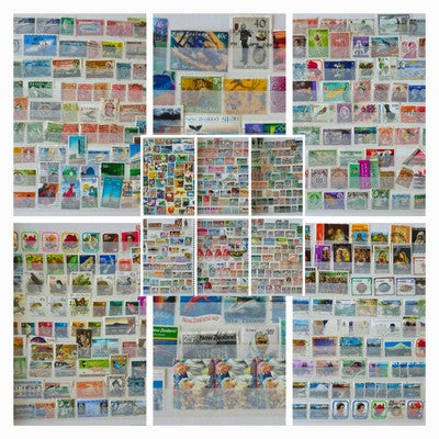 Vintage International Stamps In 8 Pages Double Sided #0420