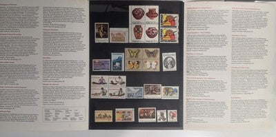 USPS 1977 Mint Set of Commemorative Stamps Complete Pack Folder MNH