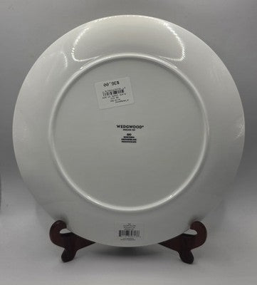 Wedgwood Gio White Bone China Dinner Coupe Plate 27.5cm 11" Intaglio Textured