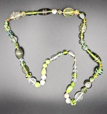 Vintage Glass Necklace Fashion Jewelry For Women