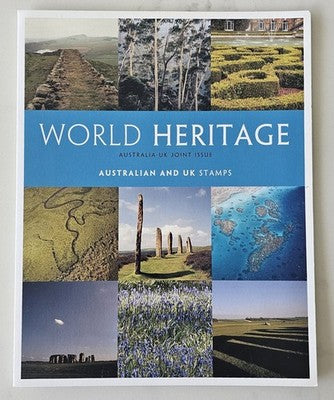 Lot of Australia Post Stamp Packs: World Heritage, Scouting Centenary