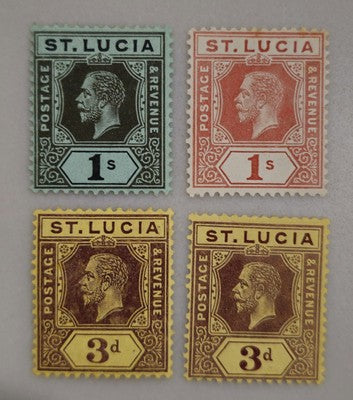 St Lucia QV & KEVII Selection Fine Mint Stamp #0420