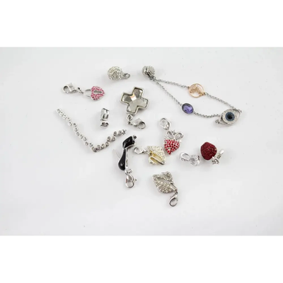 Swarovski Crystal Jewelry Pendants & Bracelets (Set of 12, Signed & Branded)