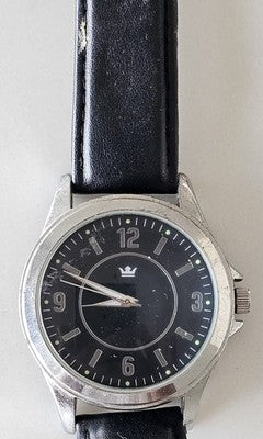 Sempre Men's Quartz Watch Black Dial Leather Strap AA3-AU620 - 2013 Working
