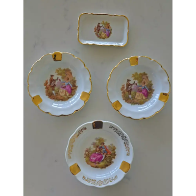 Limoges Vintage French Porcelain Dish Set (4-Piece)