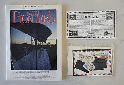 Sealed Aviation Pioneers A Collection of U.S.Stamps USPS Set Book with Stamps