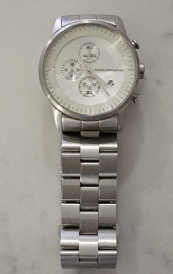 French Connection Men's Chronograph Quartz Watch with Stainless Steel Band FC112
