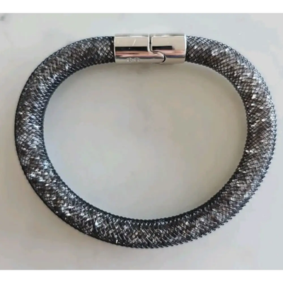Swarovski White and Black Crystal Bracelet (Signed)