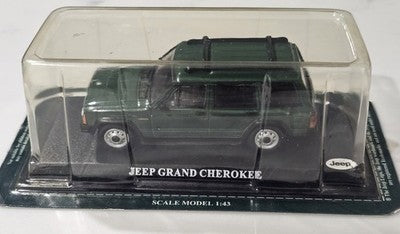 Jeep Grand Cherokee Diecast Model Car 1:43 Scale Black Sedan Sealed Blister