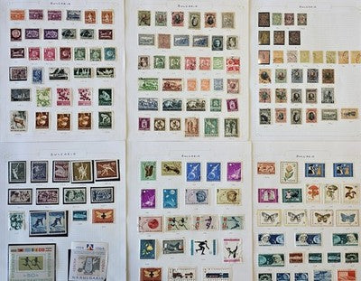 World - Belgium Stamp - Lot Vintage 23 pages Early Stamp