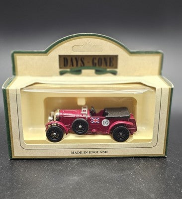 VINTAGE MADE IN ENGLAND MODEL CARS DAYS-GONE COLLECTABLES -Maroon Bentley -46005