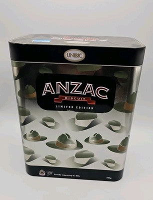 ANZAC BISCUIT TIN UNIBIC LIMITED EDITION - TARAKAN 1945