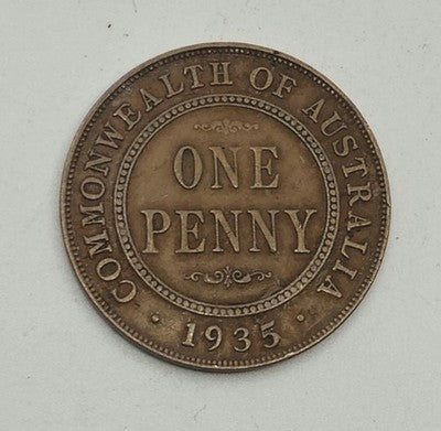 Vintage AUSTRALIA. 1935, Penny - KGV, Melbourne, Commonwealth