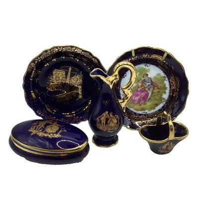 Limoges Collectables Bundle (Plates, Trinket Box, Figurines)