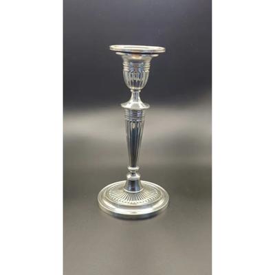 Vintage Alpacca Candelabra | Silver-Toned (420gr, 21x11cm)