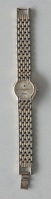 Women's Verbatim Quartz Watch Two-Tone 23KT Gold Plated Water Resistant Work