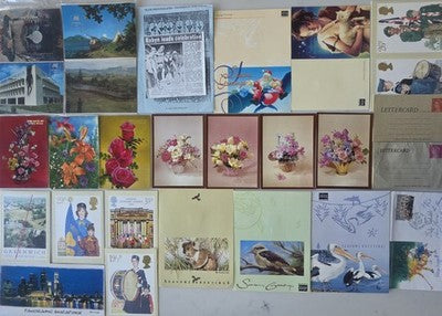 Lot of Vintage Australia Post Philatelic Christmas Cards & Floral Postcards